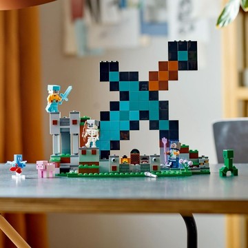 玩具研究中心 現貨  樂高 LEGO 積木 Minecraft-The Sword Outpost 21244