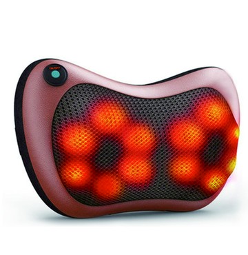 【美家家電】美家家電 新版12顆按摩溫熱手感多功能按摩枕頭  6D深層肩頸頸椎按摩器
