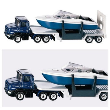 任選 SIKU 平板拖車(遊艇) SU1613 德國小汽車