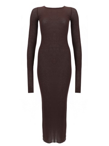 rick owens long-sleeved midi dress