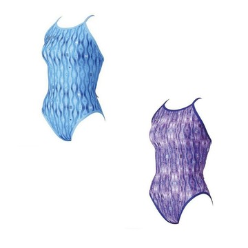 MIZUNO N2MAB766- EXER SUITS 女泳衣-Ri 連身中叉泳衣 璃花子系列【iSport愛運動】