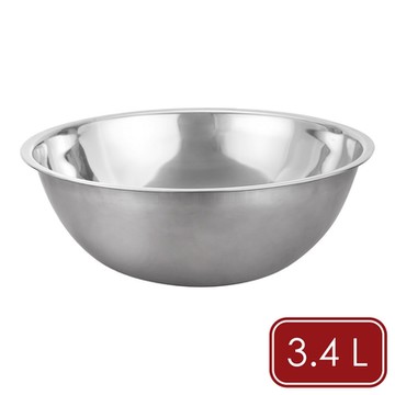 《Luigi Ferrero》不鏽鋼打蛋盆-3.4L-- 不鏽鋼攪拌盆 料理盆 洗滌盆 備料盆