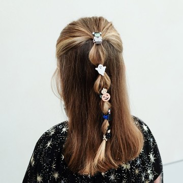 英國Mimi & Lula_AW25_變裝派對_怪物巫婆迷你髮束6入 兒童髮飾