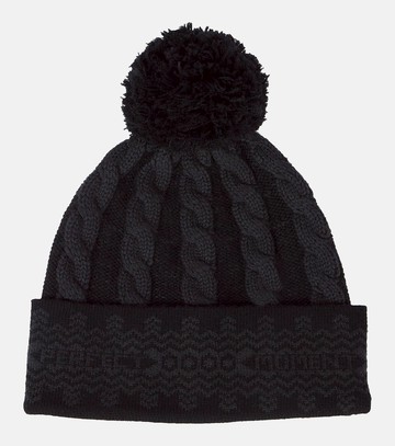 Perfect Moment Bobble cable-knit wool beanie