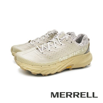 MERRELL(女)AGILITY PEAK 5輕量戶外越野慢跑運動鞋 女鞋-奶茶色