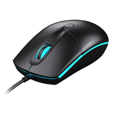 KTnet 廣鐸 LED光學滑鼠  USB有線  1000DPI  七彩呼吸燈  人體工學設計  M8