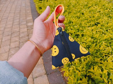 津Handmade 微笑零錢包/三角造型零錢包/粽子零錢包