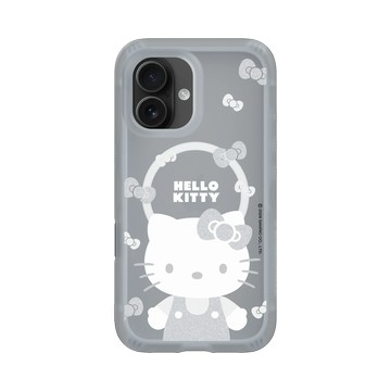 iPhone 16 AirX 流變灰 - 三麗鷗-Hello Kitty - 簡約系列-灰白造型