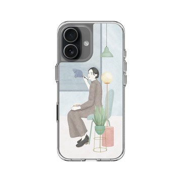 iPhone 17 Clear Case（相機按鈕） 透明 - 欣蒂小姐 Miss Cyndi - 女子畫家ー居家款