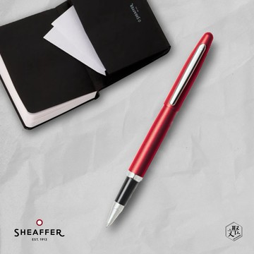 客製化刻字【SHEAFFER】VFM系列極致紅鋼珠筆+A6筆記本禮盒 (原廠正貨)