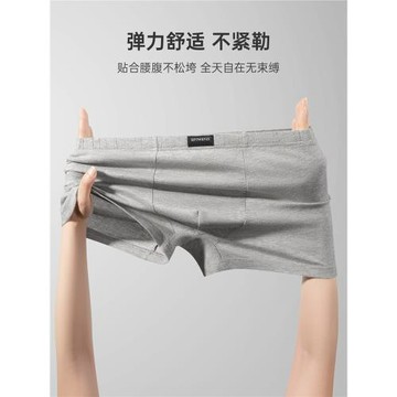 七匹狼男士內褲男生純棉平角褲衩男式夏季薄款全棉寬松四角短褲頭