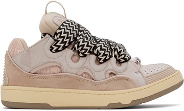 Lanvin 粉色 Leather Curb 运动鞋
