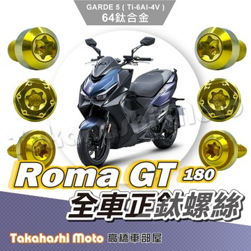 【全車螺絲】 Roma GT 鈦螺絲 羅馬GT 鈦合金螺絲 鐵板牙 車殼螺絲 鐵板牙螺絲 RomaGT改裝