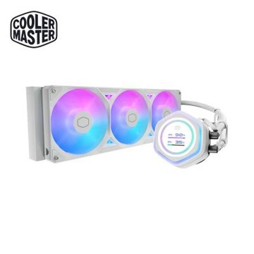 酷碼Cooler Master ML 360 Atmos II LCD ARGB 白色版 水冷散熱器
