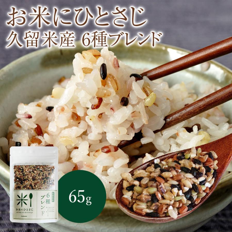 お米にひとさじ 久留米産 6種ブレンド 65g 雑穀米