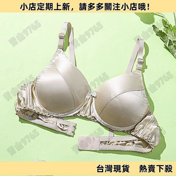 【限時特賣】雙面真絲文胸 100%桑蠶絲 無鋼圈內衣 薄款大碼 透氣胸罩 女士內衣 無痕舒適