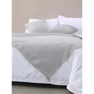 現代簡約灰色針織流蘇搭毯民宿酒店售樓樣板間床尾巾沙發客廳休閑