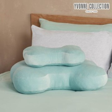 YVONNE 以旺傢飾 素面小骨頭抱枕-湖水綠