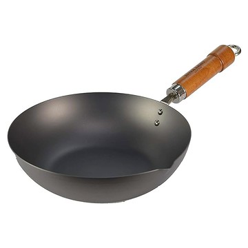 RIVER LIGHT 極鐵鍋 窒化鐵炒鍋 日本製 28cm 導熱快、不易生鏽  1個