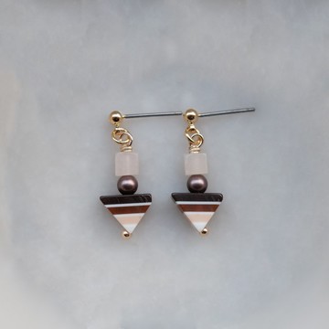 關東煮耳環 - 咖 耳針/耳夾