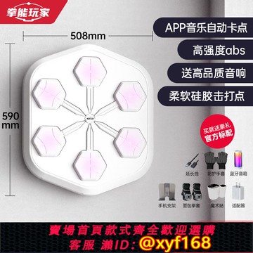 {可打統編 保固一年}即燃ONEPUNCH智能音樂拳擊機家用打拳墻靶兒童訓練健身器材沙袋