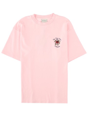 drôle de monsieur "slogan rose" t-shirt