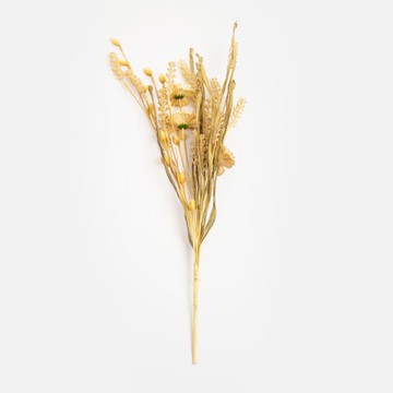 Flora芙蘿拉花插麥穗小花束58cm 黃