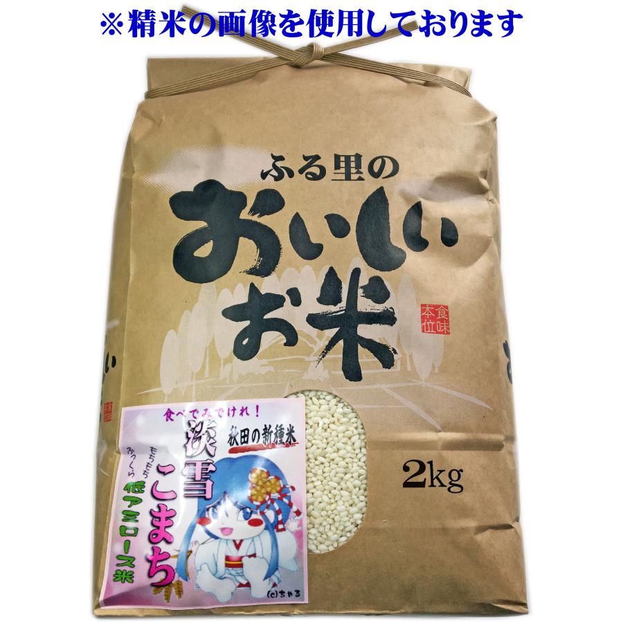 令和4年 秋田県産 淡雪こまち（低アミロース米） 玄米 2kg