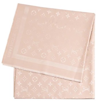 Louis Vuitton LV M96978 Monogram Classic 柔軟羊毛混紡圍巾/披肩.米色