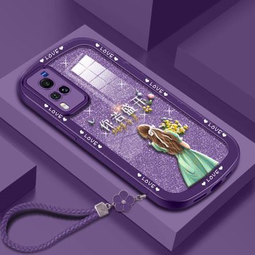 適用于vivox60手機殼x60pro保護套x50閃粉x50pro硅膠vivox30鏡頭全包x27簡約網紅新款個性時尚軟殼創意潮女高