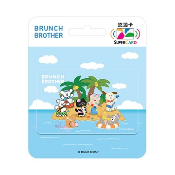 Easycard 早午餐兄弟系列SuperCard悠遊卡-音樂小島派對(受託代銷)