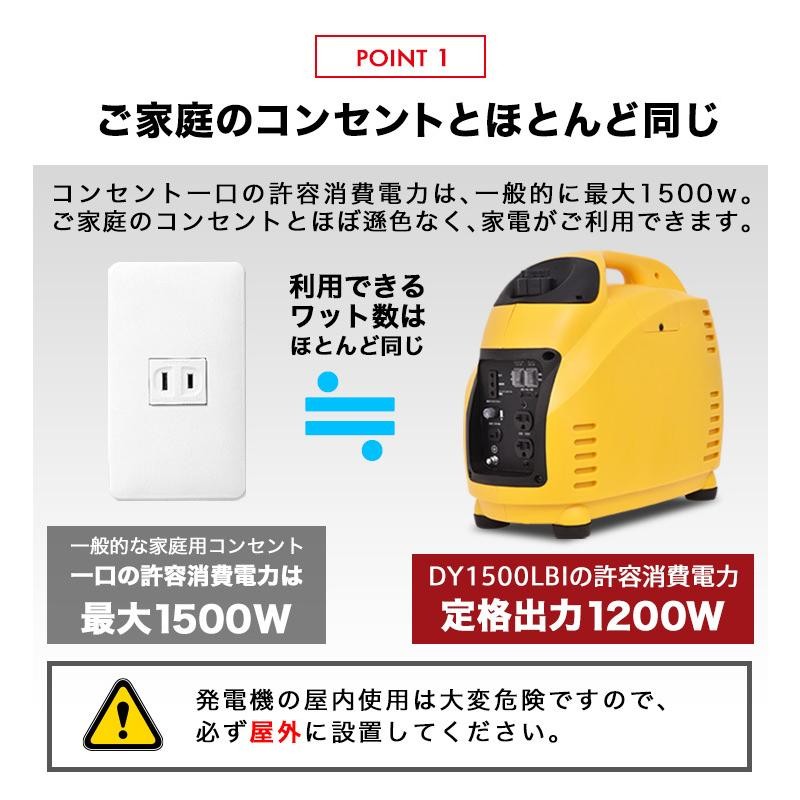 ☆3/11 10時まで！クーポン利用で67800円☆【公式】インバーター発電機 ...