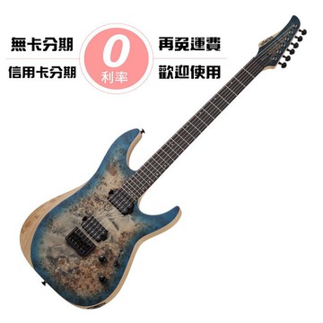 分期免運 Schecter Reaper-6 Skyburst 天空漸層 原木樹瘤 無搖座 電吉他【唐尼樂器】