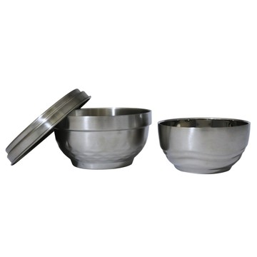 銀世代 營養午餐隔熱碗組 304不鏽鋼 含蓋兒童碗 附蓋學生餐碗