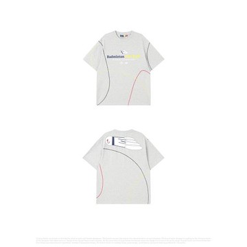 CryingCenter×kumpoo薰風羽毛球聯名系列球場車線花灰短袖文化衫