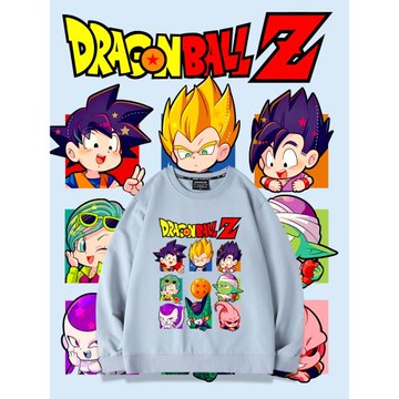 七龍珠聯名衛衣孫悟空貝吉塔悟飯布歐沙魯日系動漫男女圓領外套潮