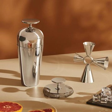 歐式不銹鋼雞尾酒兩段式調酒器杯子雙用途搖酒器具酒吧家用調酒