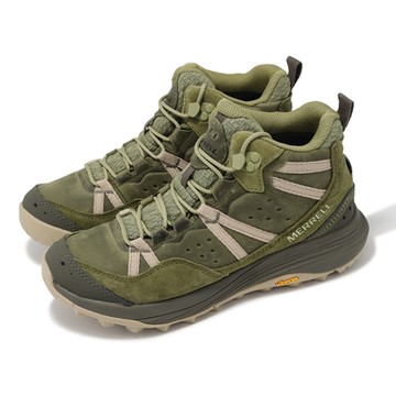 Merrell 戶外鞋 Siren 4 Traveler Mid WP 女鞋 綠灰 防潑水 中筒 抓地 郊山 登山鞋 ML037898
