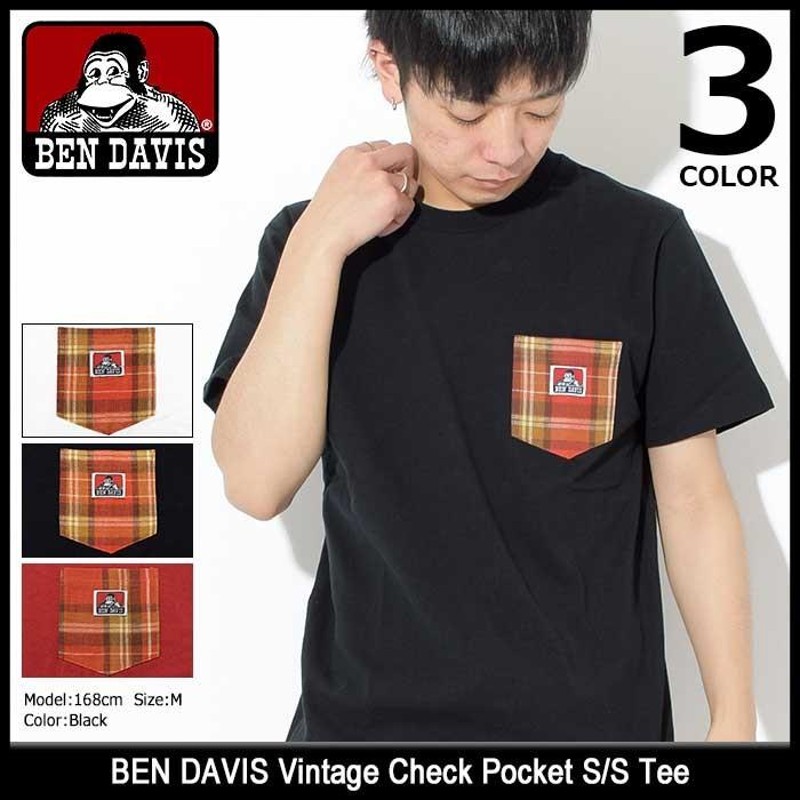 ベンデイビス Tシャツ 半袖 BEN DAVIS メンズ ビンテージ チェック