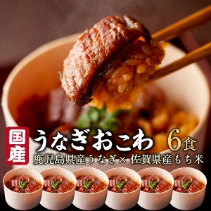 ポイント10％還元 御歳暮 お歳暮 ギフト うなぎ おこわ   鰻 国産 高級 6食セット unagi プレゼント 送料無料 クール