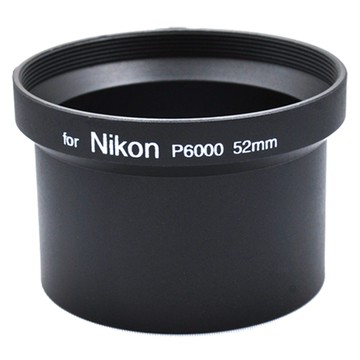 "呱呱嚴選" Nikon  COOLPIX P6000 專用鏡頭轉接套筒 / 增倍 / 廣角 / 魚眼  / 52mm