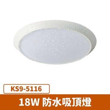 18W防水吸頂燈 F27-KS9-5116