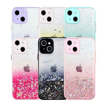 iPhone 13 mini 殼 閃粉漸層 【IPhone 13 MINI】 防摔 手機殼 保護殼 IPhone 13 MINI 閃粉漸層 手機保護套 加厚