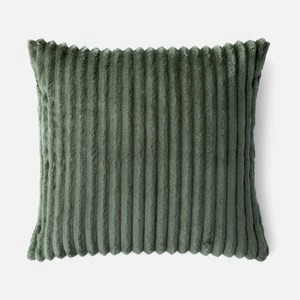 奧可利粗條絨抱枕套50x50cm 墨綠
