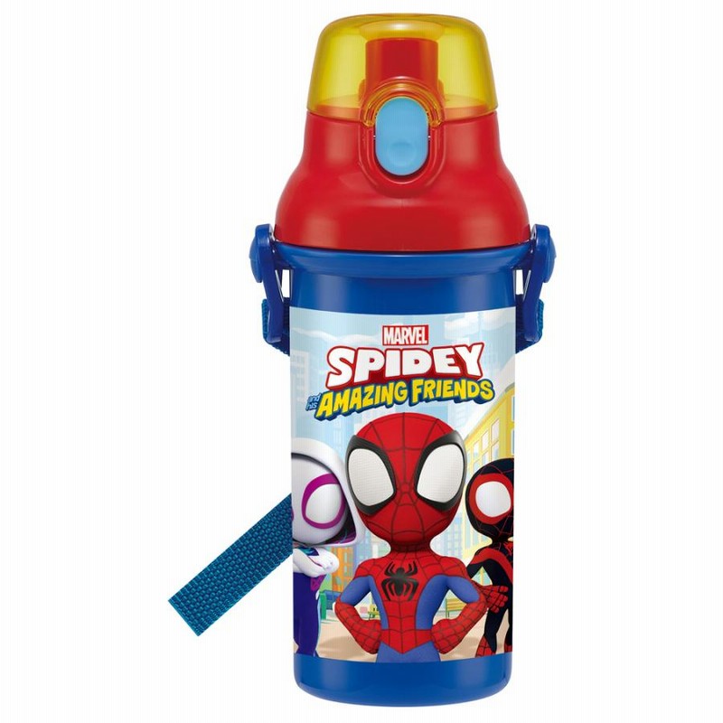 子供水筒 マーベル スパイダーマン 保温保冷 軽量 直飲み400ml