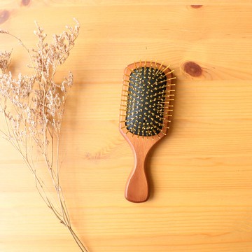 遠紅外線專利經典小四角黃金梳(附收納袋)