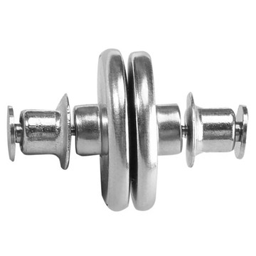 EZlife 窗簾遮光隱形磁吸子母扣 合金磁鐵材質 直徑2cm 高1.5cm Set 4  1組