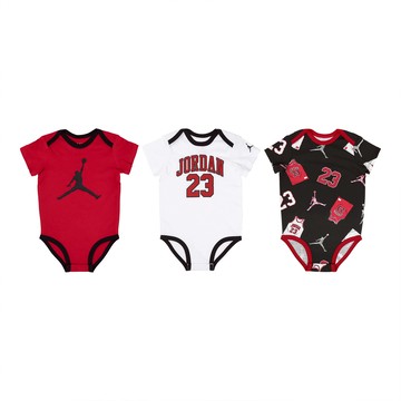 [ACS] Nike 包屁衣 Jordan Baby Bodysuits 寶寶衣 短袖 嬰兒 喬丹 3件組 JD2532209NB-001