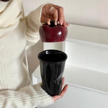 釉下彩杯子陶瓷馬克杯家用辦公帶蓋杯新居喬遷伴手禮手繪喝水杯