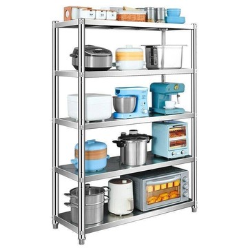 【臺灣公司 可打統編】免運 置物架 不鏽鋼置物架 304不銹鋼廚房加厚置物架落地多層收納架微波爐烤箱架櫥柜儲物架 可開發票 全館五折 工廠現貨直銷 新品特價 z10074